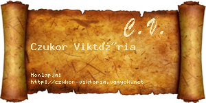 Czukor Viktória névjegykártya